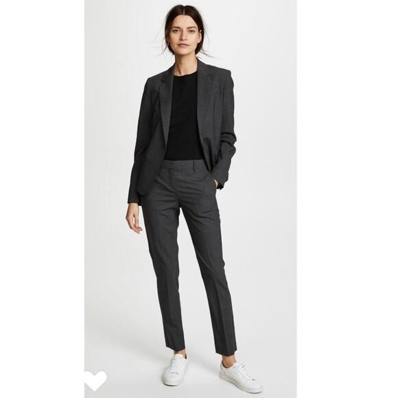 Theory Testra 2B Pants in Spring Navy Multi. - Picture 3 of 14